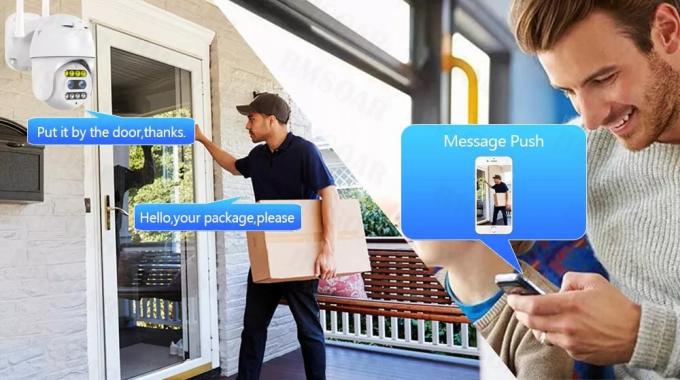 4MP 4G CCTV Güvenlik IP Kamera Dışarıda Çift Lens Ağı Kamerası 1